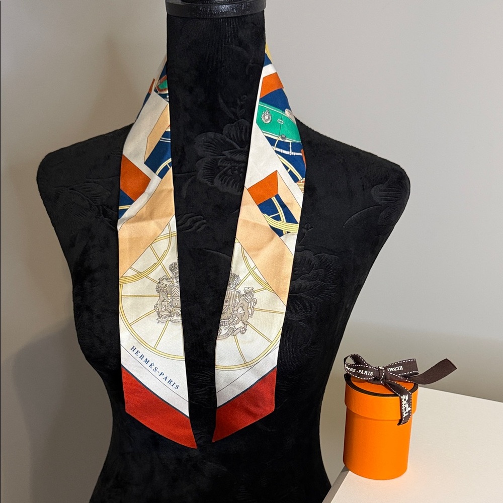 Hermès Springs Springs Silk Twilly Scarf - NIB